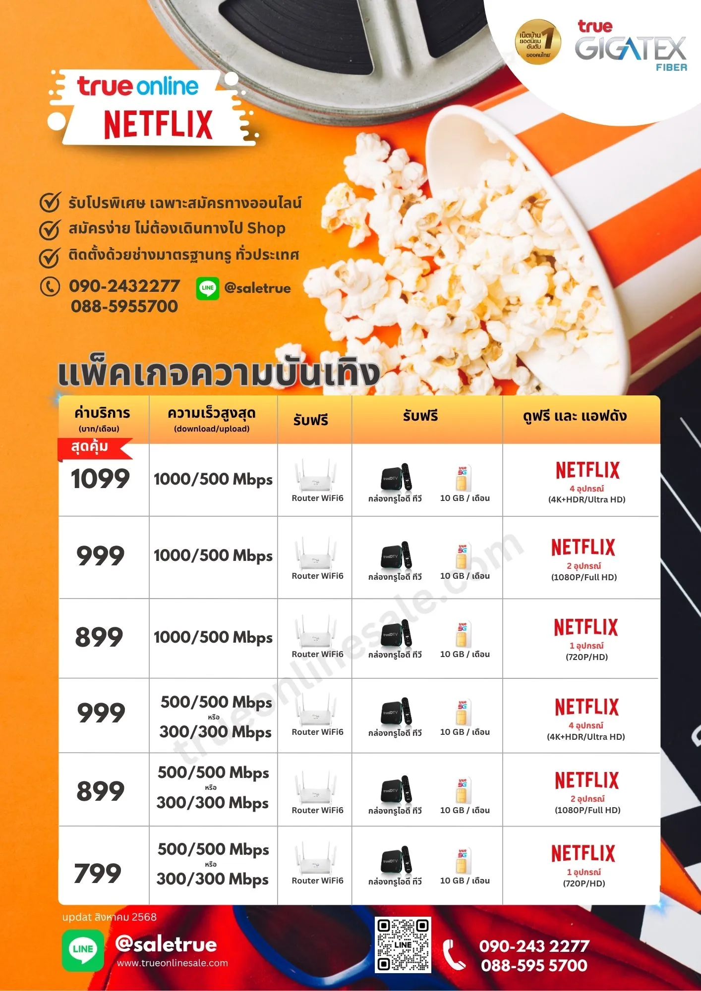 เน็ตบ้านทรู netflix